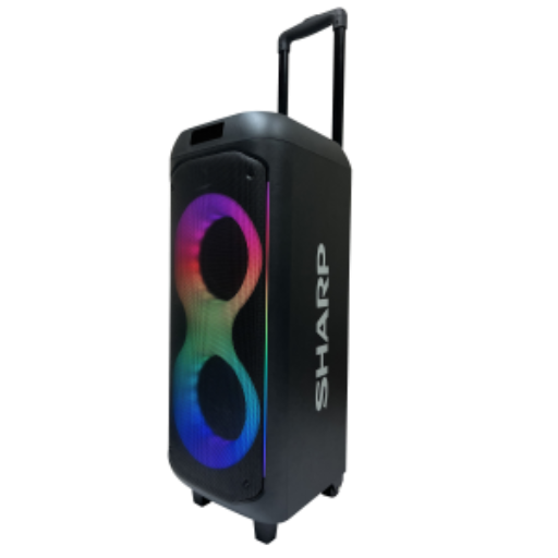 Sharp PS-935 Portable Party Speaker ? 50W RMS, 15-Hour Battery, Bluetooth 5.2 & Karaoke