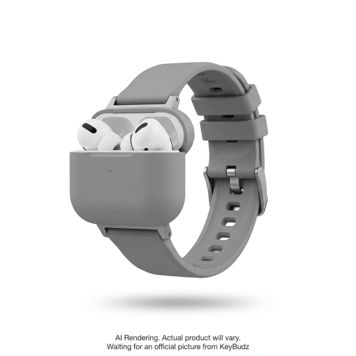 Sync+ Series FKM Apple Watch Strap and AirPod Dock - Stone Grey (Small)