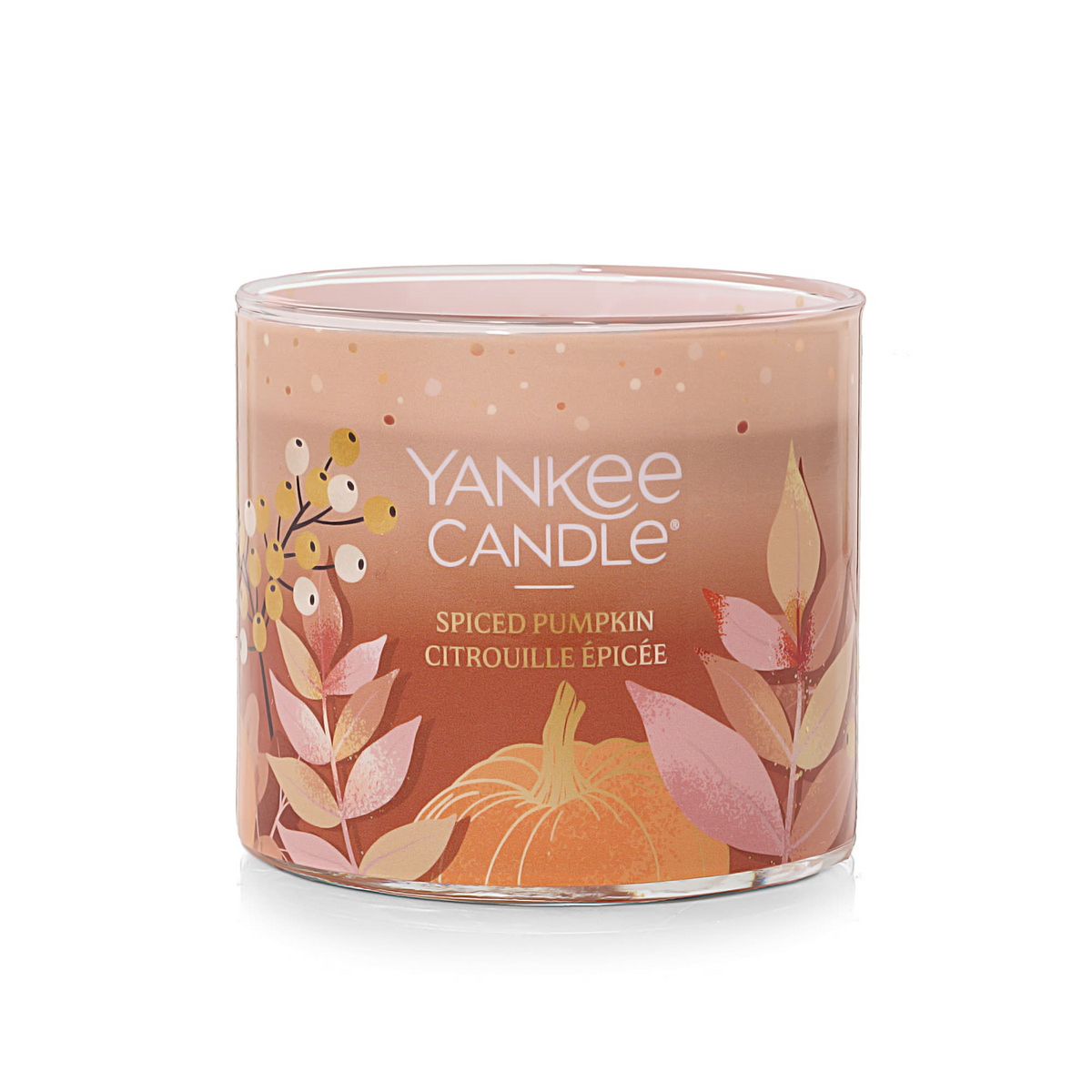 Yankee Candle Spiced Pumpkin 3-Wick Candle, view 3