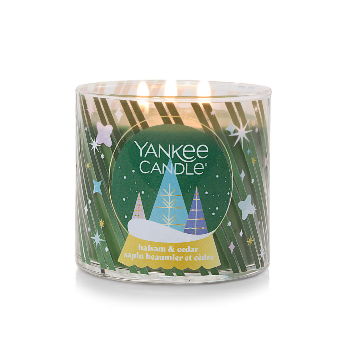 Yankee Candle Balsam & Cedar 3-Wick Candle, view 2
