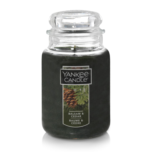 Yankee Candle Balsam & Cedar Original Large Jar Candle, 22 oz