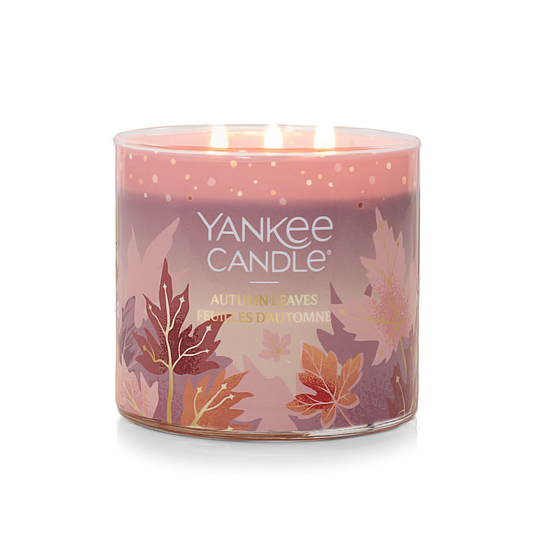 Yankee Candle Autumn Leaves 3-Wick Candle, view 2