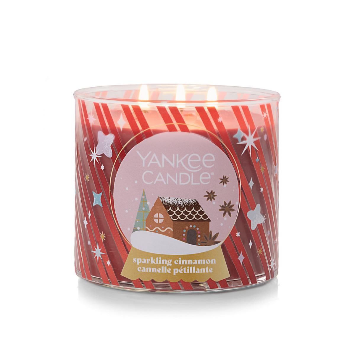 Yankee Candle Sparkling Cinnamon 3-Wick Candle, view 2