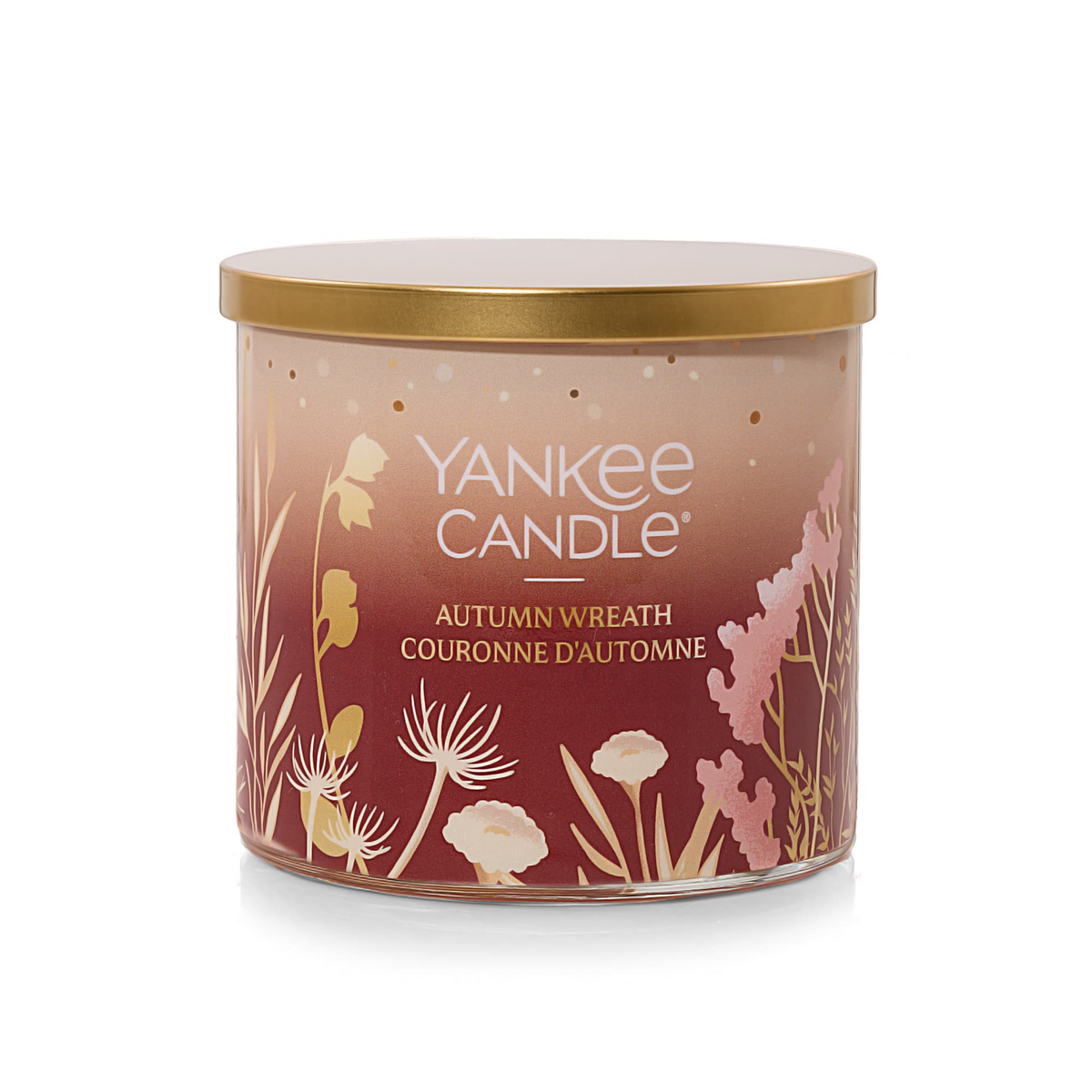 Yankee Candle Autumn Wreath 3-Wick Candle, 14.5 oz